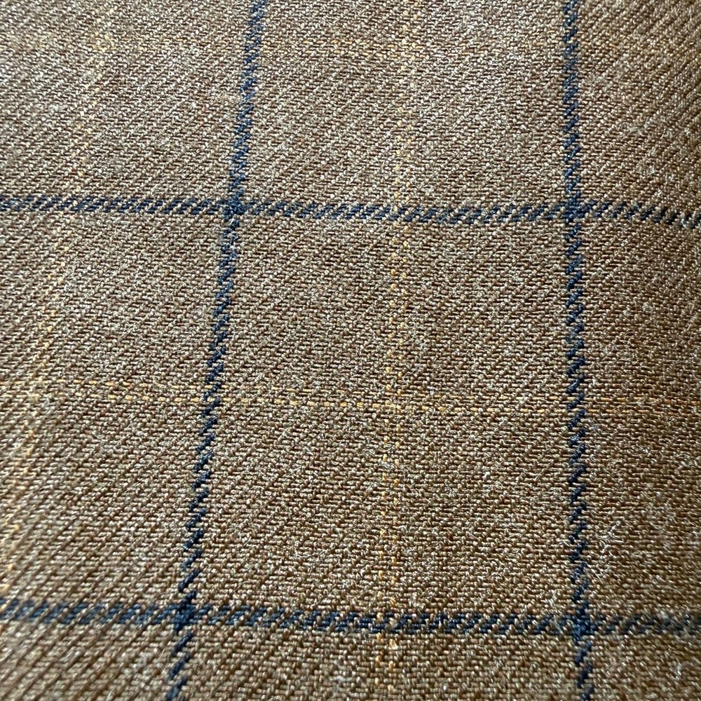 Vintage Burberry London Pants Mens 32x27 Beige Plaid Trousers MADE IN USA - Picture 2 of 12